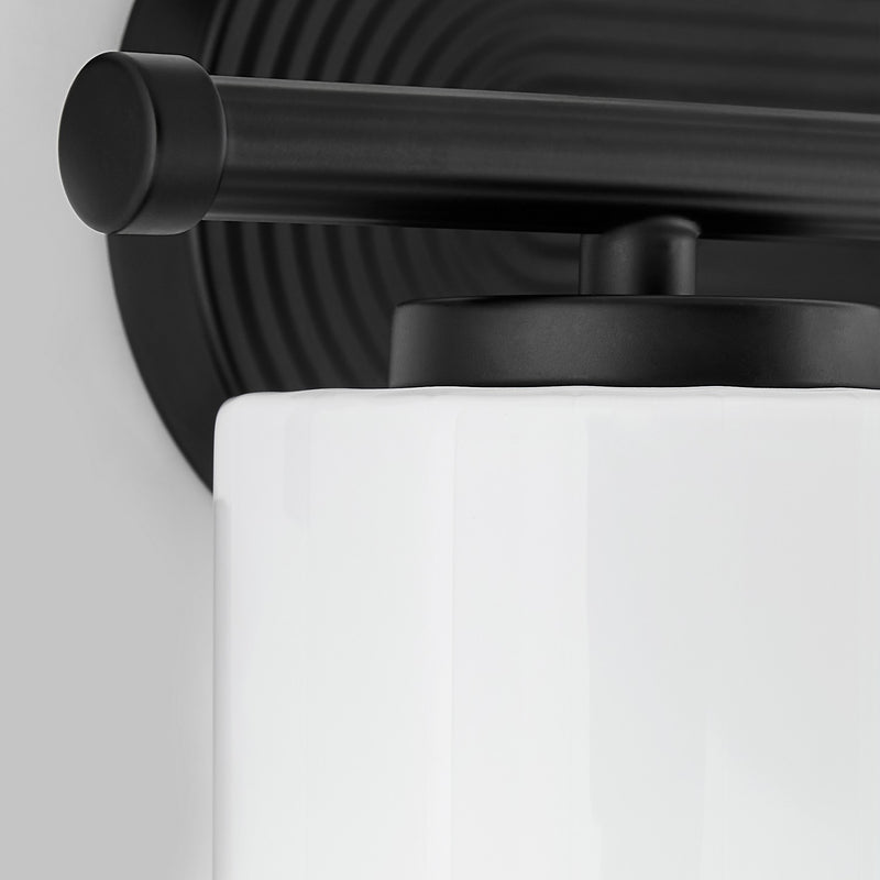 Quorum 5228-2-59 Two Light Vanity, Matte Black