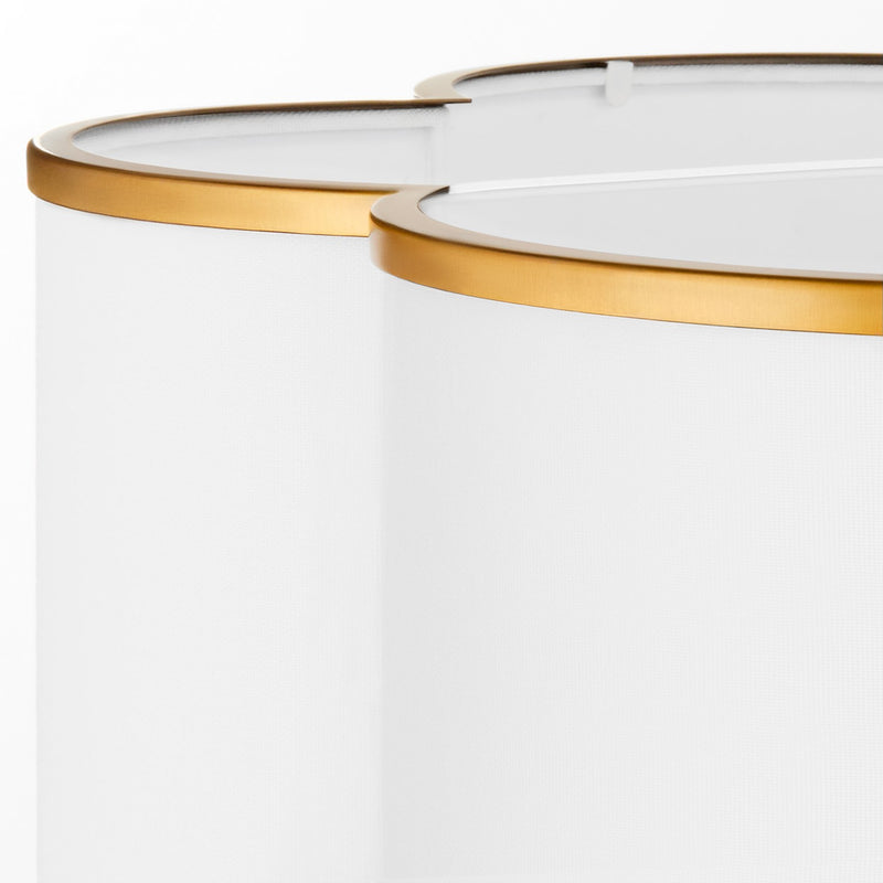 Quorum 8228-4-47 Four Light Pendant, Non-Lacquered Brass