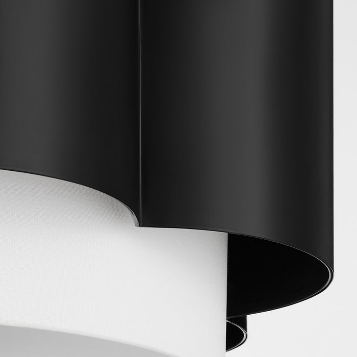 Quorum 8229-4-59 Four Light Pendant, Matte Black