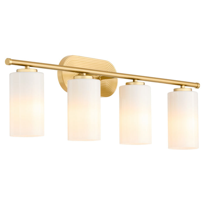 Quorum 5228-4-80 Four Light Vanity, Aged Brass