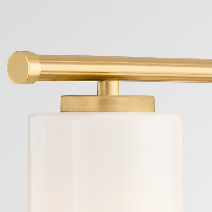 Quorum 5228-4-80 Four Light Vanity, Aged Brass
