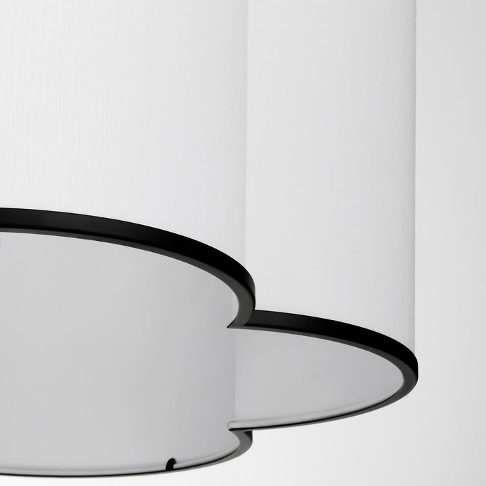 Quorum 8228-6-59 Six Light Pendant, Matte Black