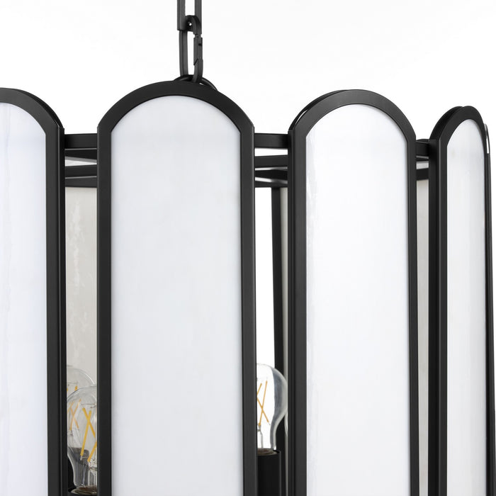 Quorum 824-4-59 Four Light Pendant, Matte Black
