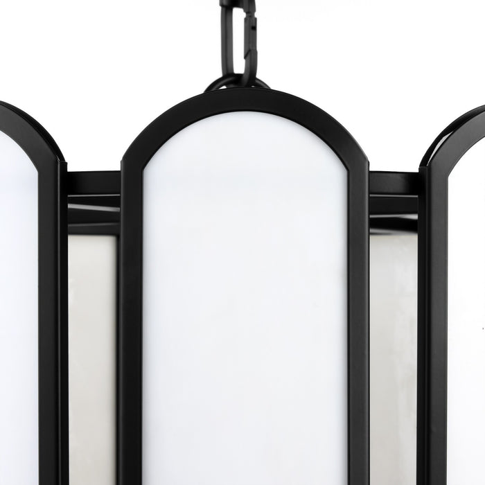 Quorum 824-4-59 Four Light Pendant, Matte Black