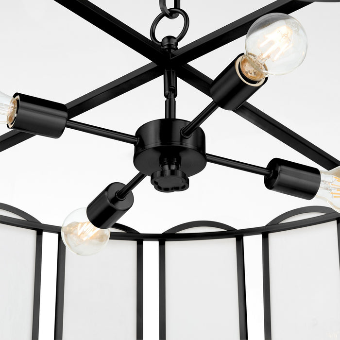 Quorum 824-4-59 Four Light Pendant, Matte Black