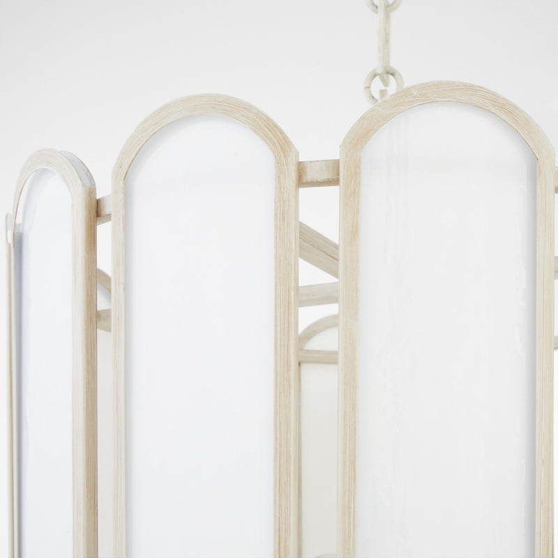 Quorum 824-4-52 Four Light Pendant, Washed Oak