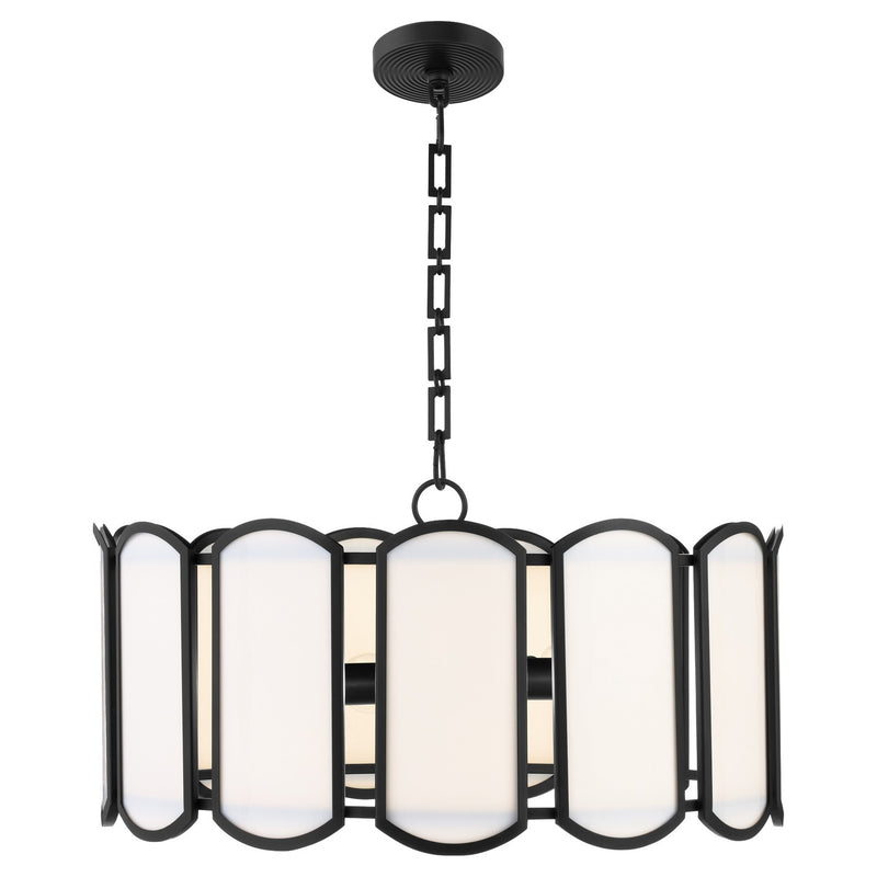 Quorum 824-5-59 Five Light Pendant, Matte Black