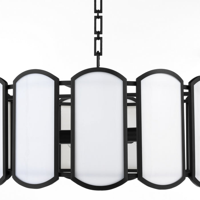 Quorum 824-5-59 Five Light Pendant, Matte Black