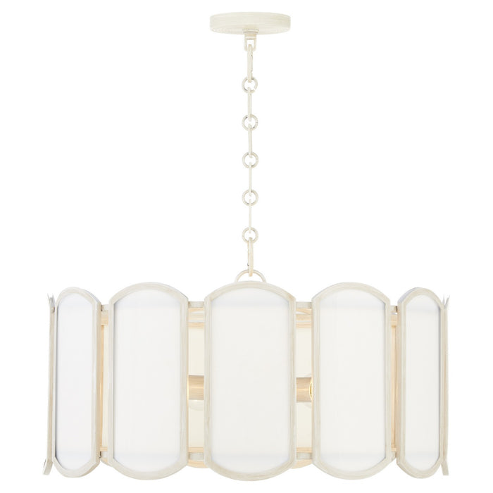 Quorum 824-5-52 Five Light Pendant, Washed Oak