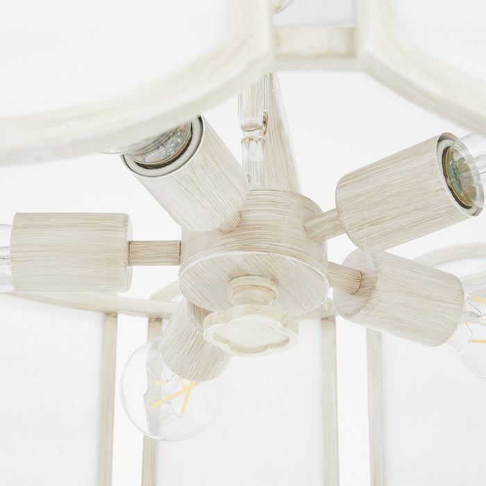 Quorum 824-5-52 Five Light Pendant, Washed Oak