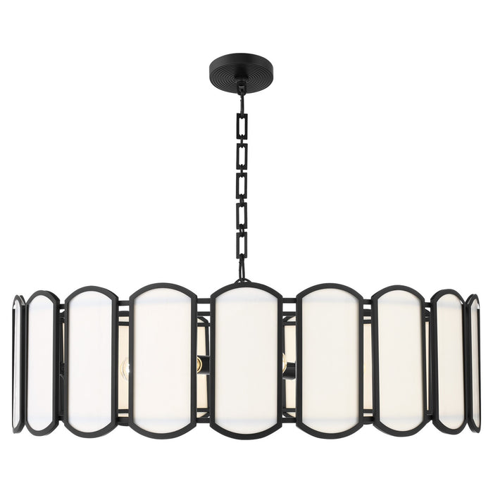 Quorum 824-8-59 Eight Light Pendant, Matte Black