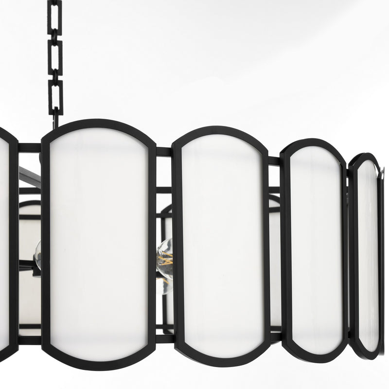 Quorum 824-8-59 Eight Light Pendant, Matte Black