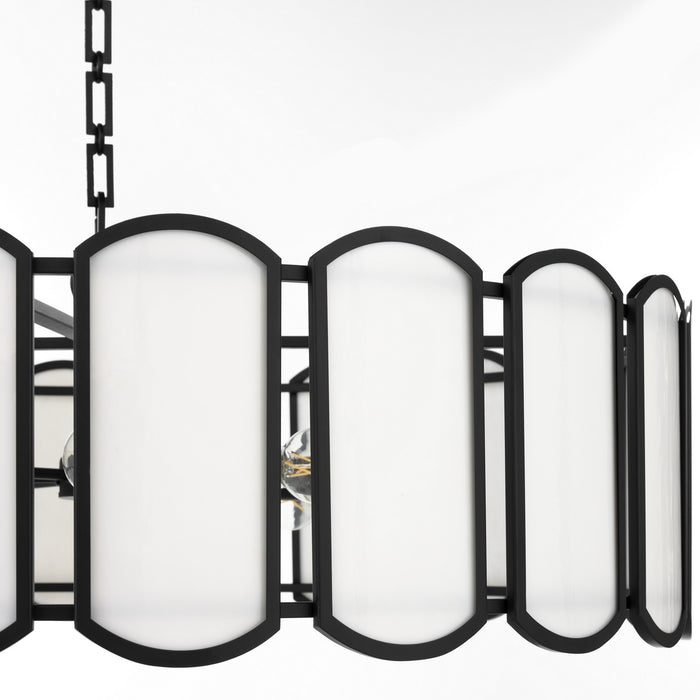 Quorum 824-8-59 Eight Light Pendant, Matte Black