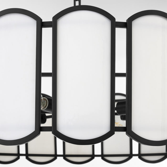 Quorum 824-8-59 Eight Light Pendant, Matte Black
