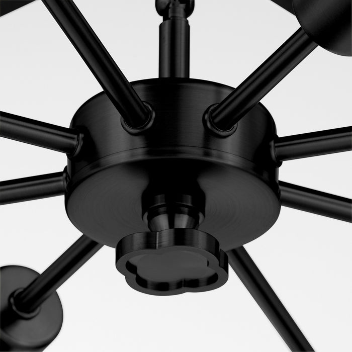 Quorum 824-8-59 Eight Light Pendant, Matte Black
