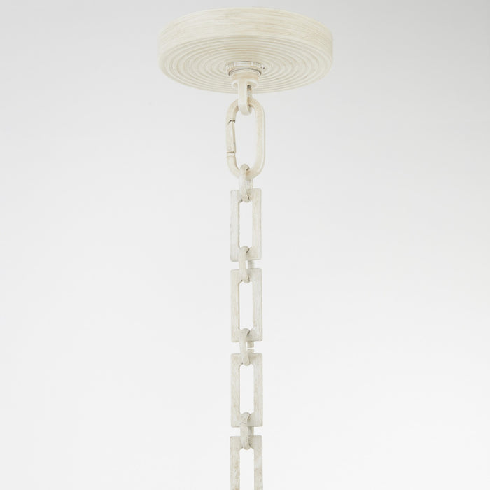 Quorum 824-8-52 Eight Light Pendant, Washed Oak