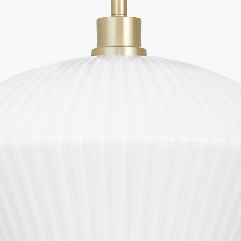 Quorum 8221-15-80 One Light Pendant, Aged Brass