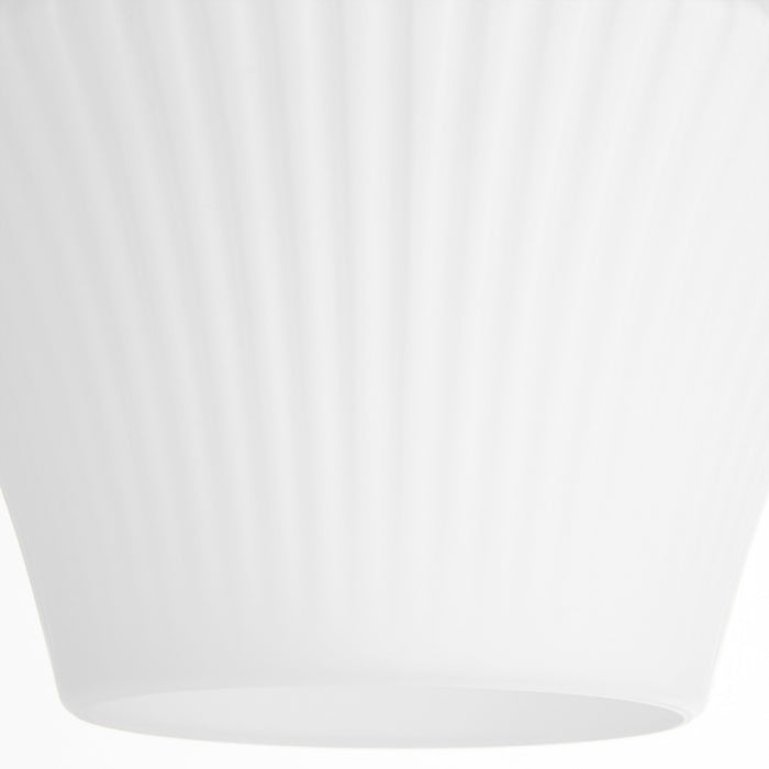Quorum 8221-15-59 One Light Pendant, Matte Black