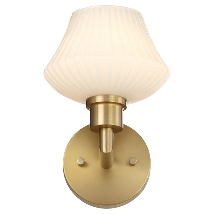 Quorum 5221-1-80 One Light Wall Mount, Aged Brass