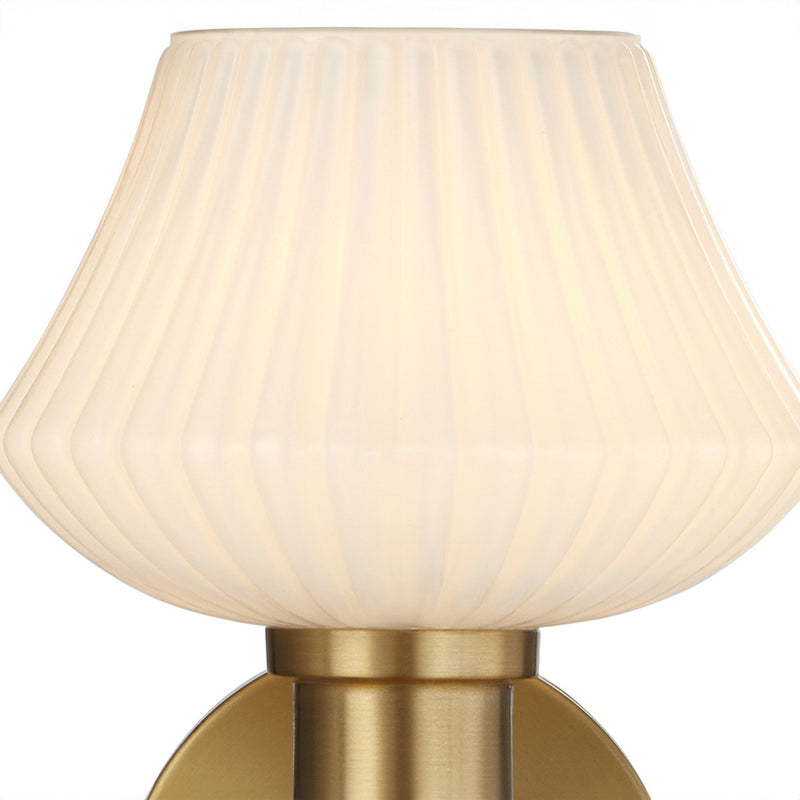 Quorum 5221-1-80 One Light Wall Mount, Aged Brass