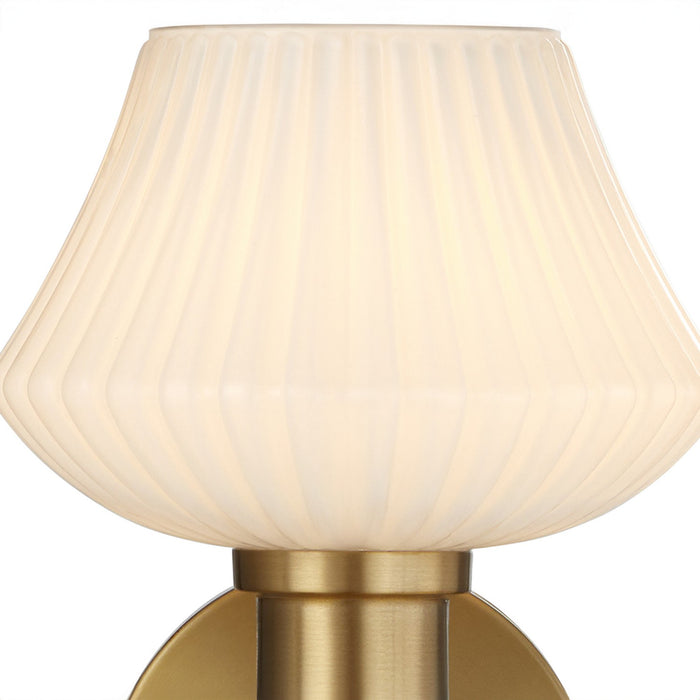 Quorum 5221-1-80 One Light Wall Mount, Aged Brass