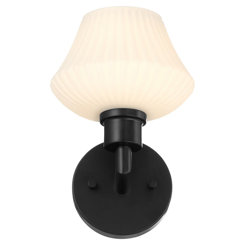 Quorum 5221-1-59 One Light Wall Mount, Matte Black