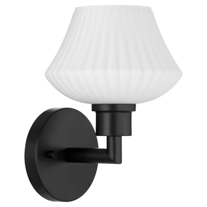Quorum 5221-1-59 One Light Wall Mount, Matte Black
