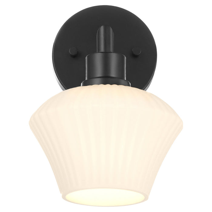 Quorum 5221-1-59 One Light Wall Mount, Matte Black