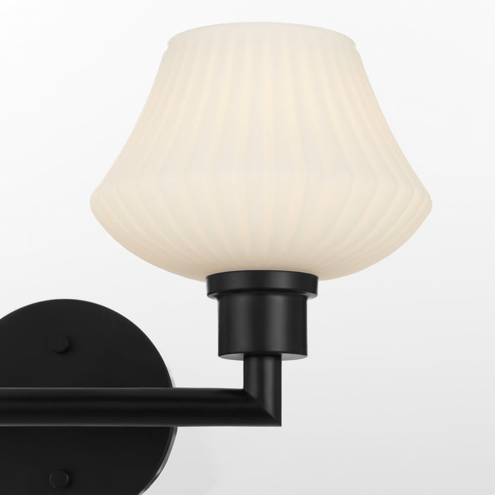 Quorum 5221-2-59 Two Light Vanity, Matte Black