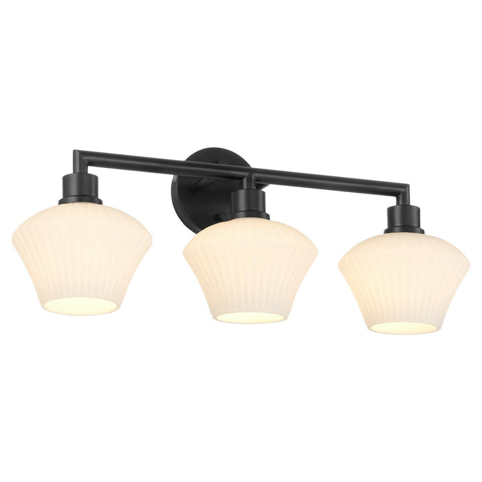 Quorum 5221-3-59 Three Light Vanity, Matte Black
