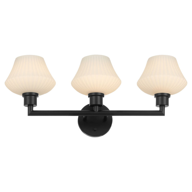 Quorum 5221-3-59 Three Light Vanity, Matte Black