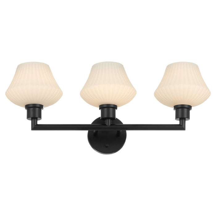 Quorum 5221-3-59 Three Light Vanity, Matte Black