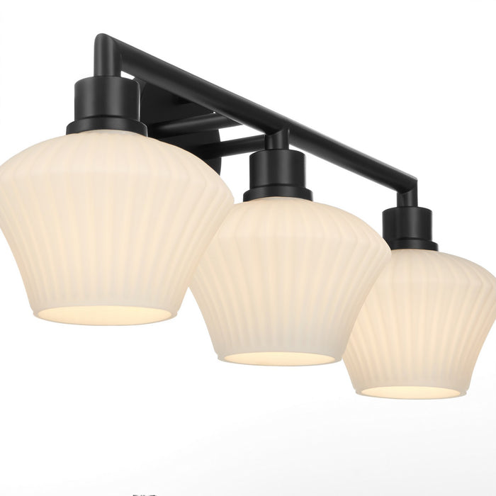 Quorum 5221-3-59 Three Light Vanity, Matte Black