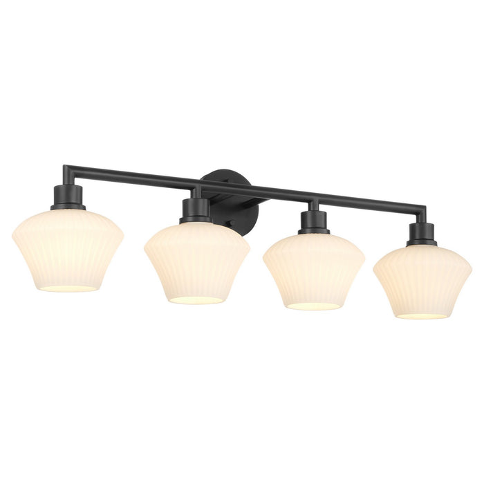 Quorum 5221-4-59 Four Light Vanity, Matte Black