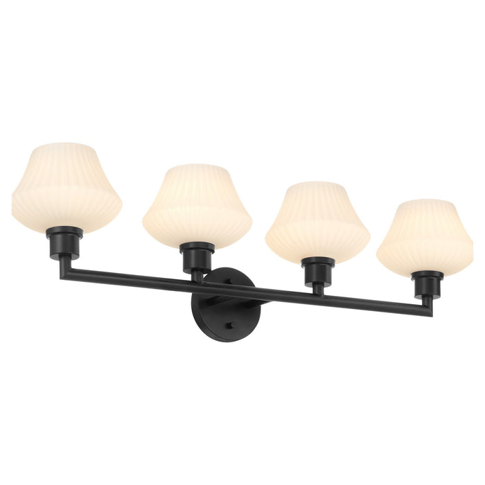 Quorum 5221-4-59 Four Light Vanity, Matte Black