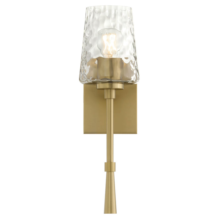Quorum 5204-1-180 One Light Wall Mount, Aged Brass