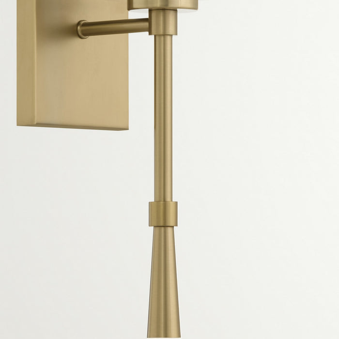Quorum 5204-1-180 One Light Wall Mount, Aged Brass