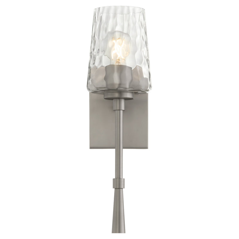 Quorum 5204-1-165 One Light Wall Mount, Satin Nickel
