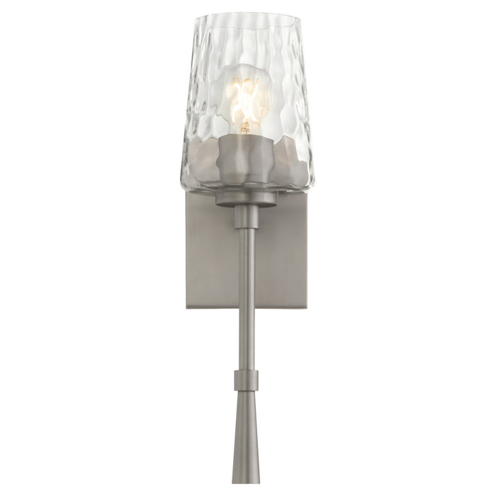 Quorum 5204-1-165 One Light Wall Mount, Satin Nickel