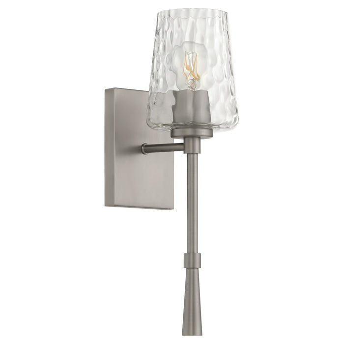 Quorum 5204-1-165 One Light Wall Mount, Satin Nickel