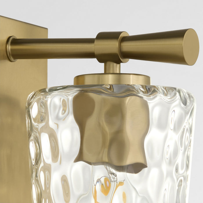 Quorum 5204-1-80 One Light Wall Mount, Aged Brass