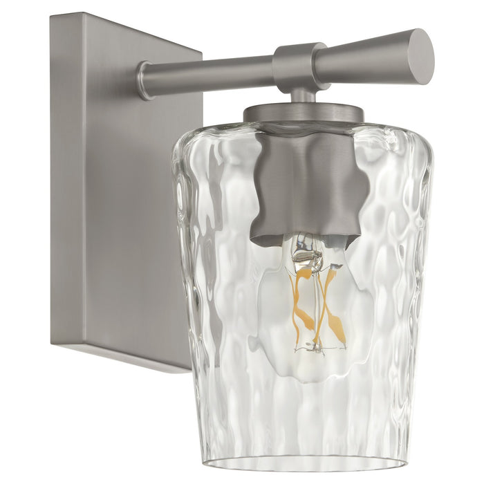 Quorum 5204-1-65 One Light Wall Mount, Satin Nickel