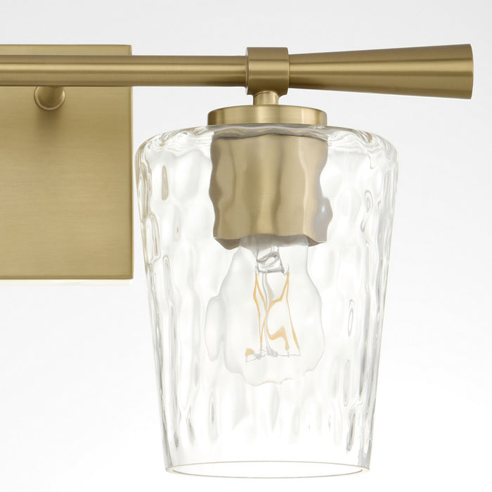 Quorum 5204-2-80 Two Light Vanity, Aged Brass