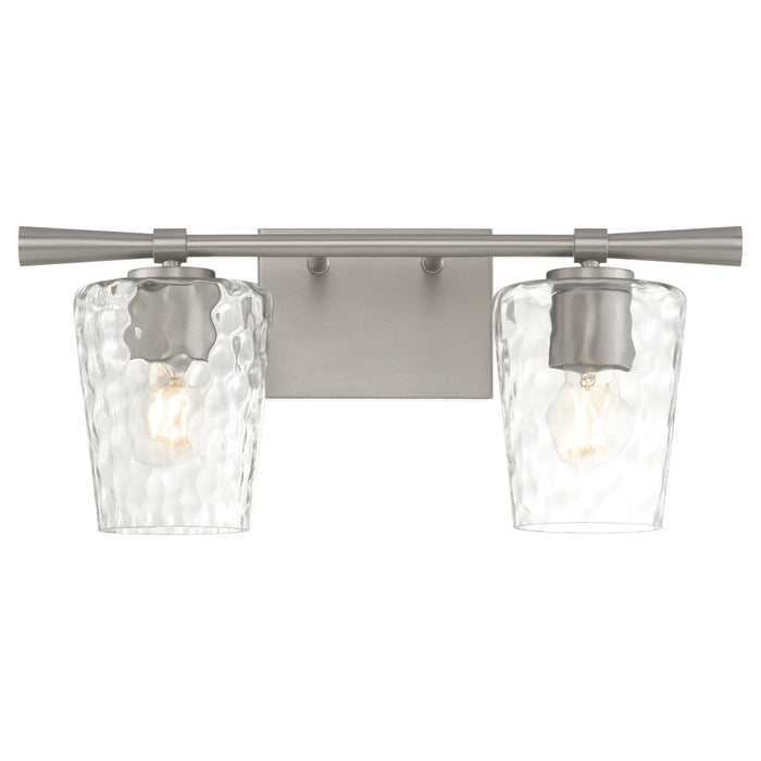 Quorum 5204-2-65 Two Light Vanity, Satin Nickel