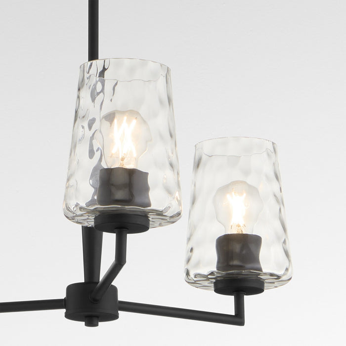Quorum 6204-3-59 Three Light Chandelier, Matte Black