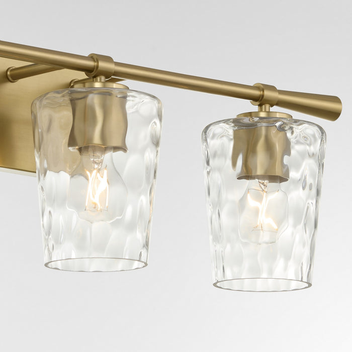 Quorum 5204-3-80 Three Light Vanity, Aged Brass