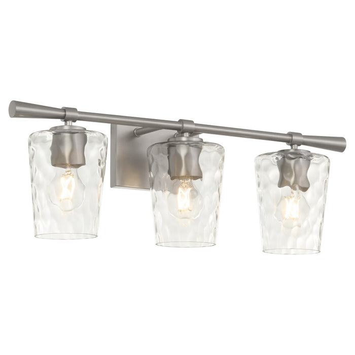 Quorum 5204-3-65 Three Light Vanity, Satin Nickel