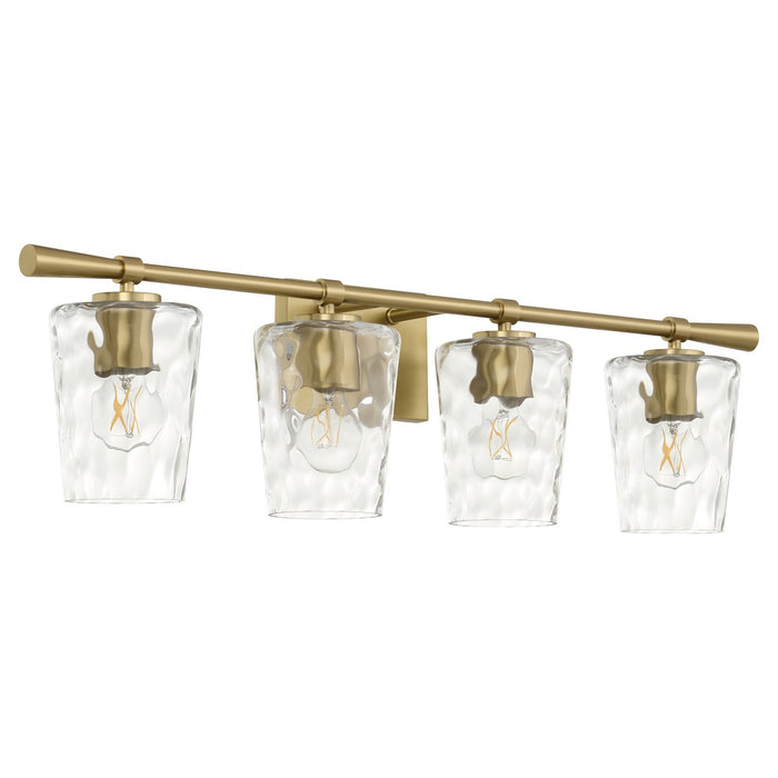 Quorum 5204-4-80 Four Light Vanity, Aged Brass