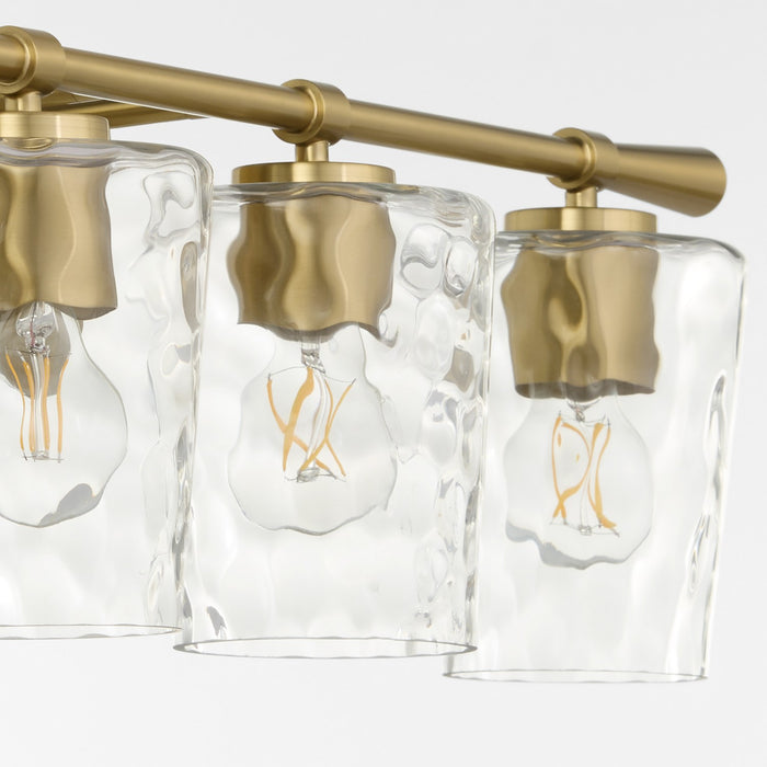 Quorum 5204-4-80 Four Light Vanity, Aged Brass