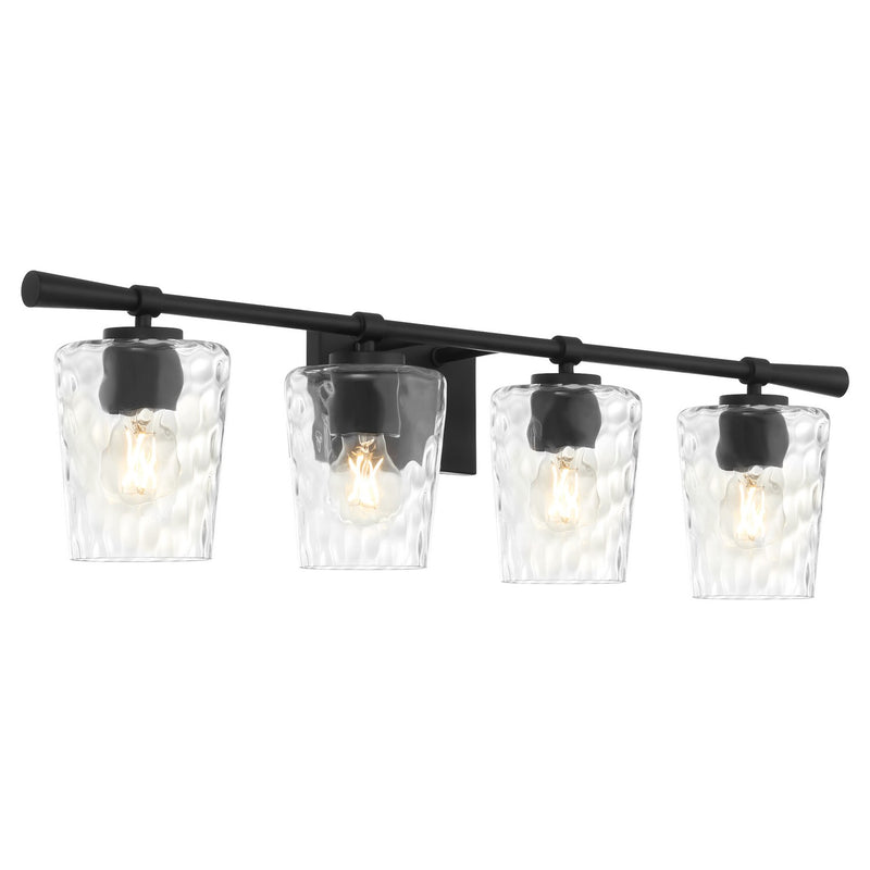 Quorum 5204-4-59 Four Light Vanity, Matte Black